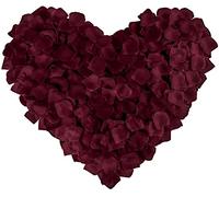 Happium Pétalos de rosa 1000, pétalos de flores artificiales de seda, decoraciones románticas, pétalos de rosa emulados para decoración de bodas, San Valentín, decoración de confesiones,