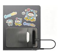 HAPPOW 1 soporte adhesivo gris para disco duro externo, funda de bolsillo portátil SSD HDD para laptop, bolsa de almacenamiento adhesiva compatible con Apple MacBook, SSD externo, mouse inalámbrico y