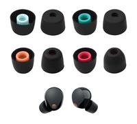 HAPPOW 4 pares de tapones para los oídos para Sony WF-1000XM5/WF-1000XM4/WF-1000XM3/WF-C700N/WF-XB700/WF-C500 (Negro)