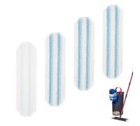 HAPPOW 4 piezas de repuesto para mopa Vileda H2PrO/O-Cedar H2PrO Flat Mop, almohadilla de microfibra para mopa plana con sistema de fuerte adhesivo para suelos de madera, baldosas, mármol, laminados