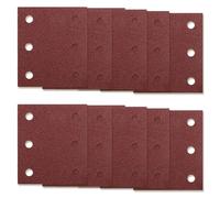 HAPPOW 80 hojas de papel de lija de repuesto para Makita BO4555 BO4554 BO4561 DBO484Z DBO480Z BO4565K BO4565J BO4565, 115 x 101 mm con grano 40 60 80 100 120 180 240 320 6 agujeros anti Diseño