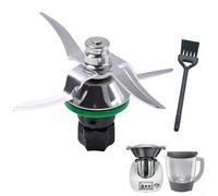 HAPPOW Cuchilla de repuesto para Vorwerk Thermomix TM5 TM6 TM5 de acero inoxidable, con 1 cepillo de limpieza, accesorio para ThermoMix TM5 TM6, para su robot de cocina