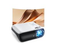 HAPPRUN H1 Proyector 1080P nativo portátil Bluetooth, Full HD con altavoz integrado, compatible con smartphone/HDMI/USB/TV Stick/PS5, para casa, dormitorio y exterior