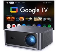 HAPPRUN Proyector Inteligente de 3000 ANSI Lúmenes con Google TV Oficial, Compatible con 4K, Dolby Audio, Enfoque Automático, WiFi 6 y Bluetooth, Negro