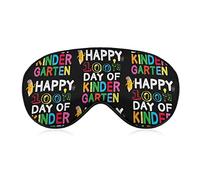 Happy 100 Days of School Sleep Masks Eye Cover Blackout con correa elástica ajustable Night Blindfold para Mujeres Hombres Yoga Travel Nap