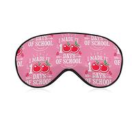 Happy 100 Days of School Sleep Masks Eye Cover Blackout con correa elástica ajustable Night Blindfold para Mujeres Hombres Yoga Travel Nap