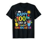 Happy 100th Day of Kindergarten Boys Girls Teacher 100 Days Camiseta