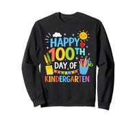 Happy 100th Day of Kindergarten Boys Girls Teacher 100 Days Sudadera