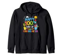 Happy 100th Day of Kindergarten Boys Girls Teacher 100 Days Sudadera con Capucha