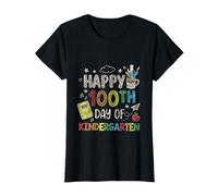 Happy 100th Day of Kindergarten School Multicolor Camiseta