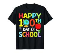 Happy 100th Day of Kindergarten Teacher Boys Girls 100 Days Camiseta