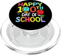 Happy 100th Day of Kindergarten Teacher Boys Girls 100 Days PopSockets PopGrip para MagSafe