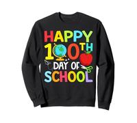 Happy 100th Day of Kindergarten Teacher Boys Girls 100 Days Sudadera
