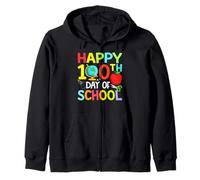 Happy 100th Day of Kindergarten Teacher Boys Girls 100 Days Sudadera con Capucha