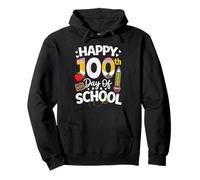 Happy 100th Day of School Teachers Boys Kids Retro 100th Day Sudadera con Capucha