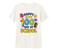 Happy 100th Day Schools Maestro Niños Niños 100 Días de Escuela Camiseta Premium