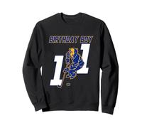 Happy 11th Birthday Boy Hockey Bisonte Hockey Theme Sudadera