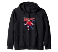 Happy 11th Birthday Boy Hockey Player Ice Hockey Theme Sudadera con Capucha