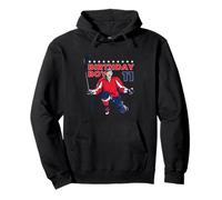 Happy 11th Birthday Boy Hockey Player Ice Hockey Theme Sudadera con Capucha