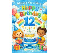 Happy 12th Birthday: Book to track Good Habits and note down Special moments