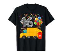 Happy 16 Birthday Camión de basura con cargador trasero Camiseta