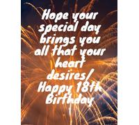 Happy 18th Birthday: happy , notebook , 120page , 44.5cm*28.5cm