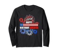 Happy 250th Birthday America - USA Anniversary 2026 Graphic Manga Larga