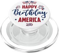 Happy 250th Birthday America - USA Anniversary 2026 Graphic PopSockets PopGrip para MagSafe