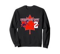 Happy 2nd Birthday Boy Canada Maple Leaf Hockey sobre Hielo Sudadera
