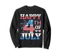 Happy 4th of July Heart Men Women 4th of July American Flag Sudadera