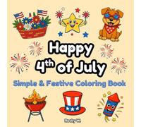 Happy 4th of July: Simple & festive coloring book