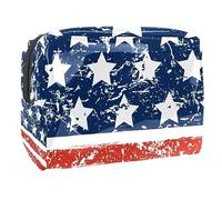 Happy 4Th of July USA Independence Day - Bolsa de cosméticos para mujer, bolsas de aseo de viaje, bolsa grande de PVC para maquillaje, práctica bolsa organizadora con cremallera, multicolor,