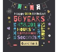 Happy 50th Birthday - Guest Book: Great for 50th Birthday Party Decorations & Birthday Gifts for him or her - 50 Years - Keepsake Decor Guestbook with ... for Messages to treasure and Photos of Guests
