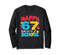 Happy 67 Days of School Six Seven Kids Boys Niñas 6 7 Lindos Manga Larga