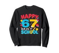 Happy 67 Days of School Six Seven Kids Boys Niñas 6 7 Lindos Sudadera