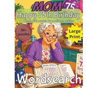 Happy 75th Birthday Mum Word Search: 75th Birthday Gift Mum | Gifts for Women | Present for Senior | 75 Year old Gift | 75th Gift for Women | ... Print | Fun Gift Elderly | Mum 75th Present