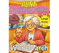 Happy 80th Birthday Aunt Word Search: 80th Birthday Gift Aunt | Gifts for Women | Present for Senior | 80 Year old Gift | 80th Gift for Women | ... Gag gift | Nostalgic Puzzle Book | Funny Gift