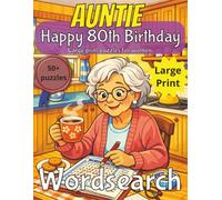 Happy 80th Birthday Auntie Word Search: 80th Birthday Gift Auntie | Gifts for Women | Present for Senior | 80 Year old Gift | 80th Gift for Women | ... Gag gift | Nostalgic Puzzle Book | Funny Gift