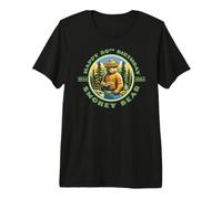 Happy 80th Birthday Smokey Bear 1944-2024 Retro Cupcake Camiseta Premium
