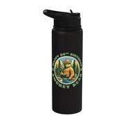 Happy 80th Birthday Smokey Bear 1944-2024 Retro Cupcake Stainless Steel Insulated Water Bottle