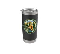 Happy 80th Birthday Smokey Bear 1944-2024 Retro Cupcake Vaso térmico de acero inoxidable de doble pared