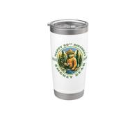 Happy 80th Birthday Smokey Bear 1944-2024 Retro Cupcake Vaso térmico de acero inoxidable de doble pared