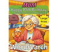 Happy 85th Birthday Mum Word Search: 85th Birthday Gift Mum Uk| Gifts for Women | Present for Senior | 85 Year old Gift | 85th Gift for Women | ... | Fun Gift Elderly | Mother 85th Present