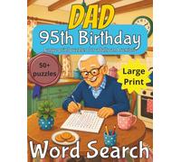 Happy 95th Birthday Dad Word Search: 90th Birthday Gift Dad UK| Present for Senior | Present for Grandpa | Birthday Gift for Dad | Wordsearch | Gifts ... gift | Present for Grandad | Nostalgic Gift