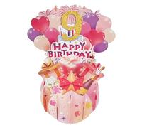 Happy 9th Birthday Pop Up Tarjeta para niña, 9 años de edad, idea de regalo de cumpleaños para hija, sobrina, novia, divertida tarjeta de felicitación 3D para 9º cumpleaños para ella
