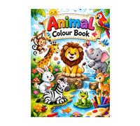 Happy Animal Colouring Adventure: Big , Simple, and Cute Design for Little Artist