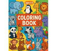 Happy Animal Friends: A Fun Coloring Book for Kids Aged 3 to 5: A children's coloring book with animal illustrations, playfully designed for kids aged 3 to 5