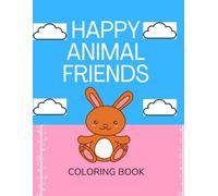 Happy Animal Friends: Coloring Book