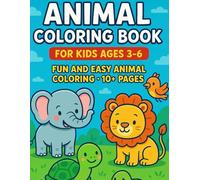 Happy Animals : A Coloring Book for Little Kids