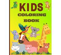 Happy Animals and Birds: Easy Coloring for Little Kids: Fun Animals and Birds for Kids Ages 3-6 to Color